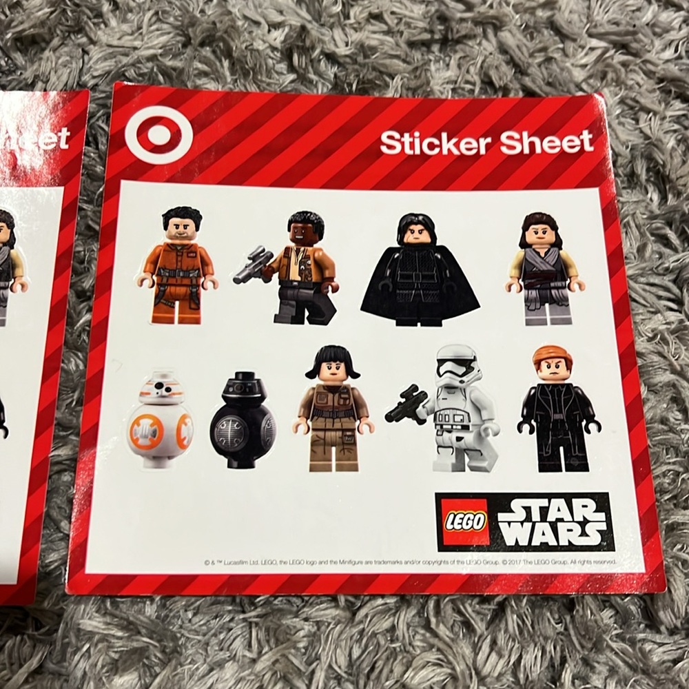 Lego Star Wars Sticker Sheet from Target RARE - Picture 3 of 4